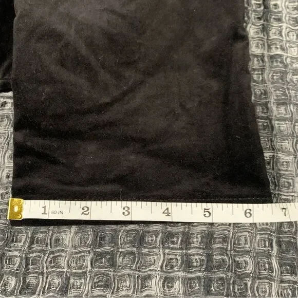 TALBOTS Women;s Winter Fall Black Heritage Velveteen Pants Size 4 #783 - Picture 9 of 9